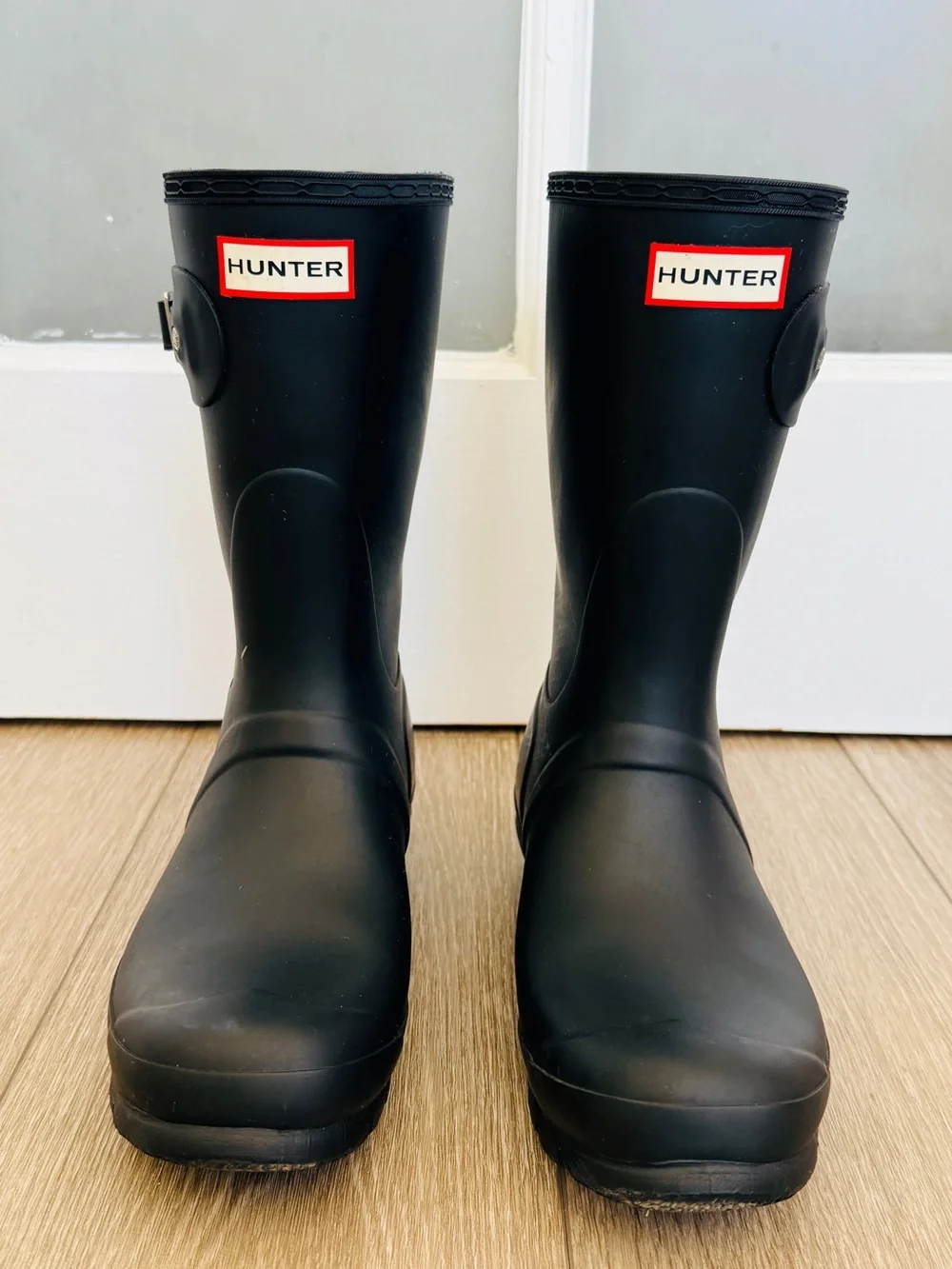Hunter Original Short Matte Black Rain Boots | Women’s US 9 | Waterproof